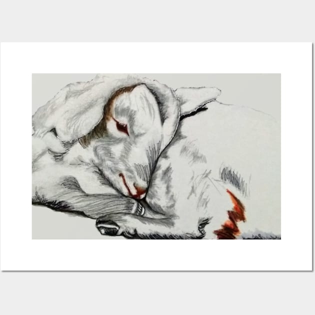 Baby lamb Wall Art by Frezmade